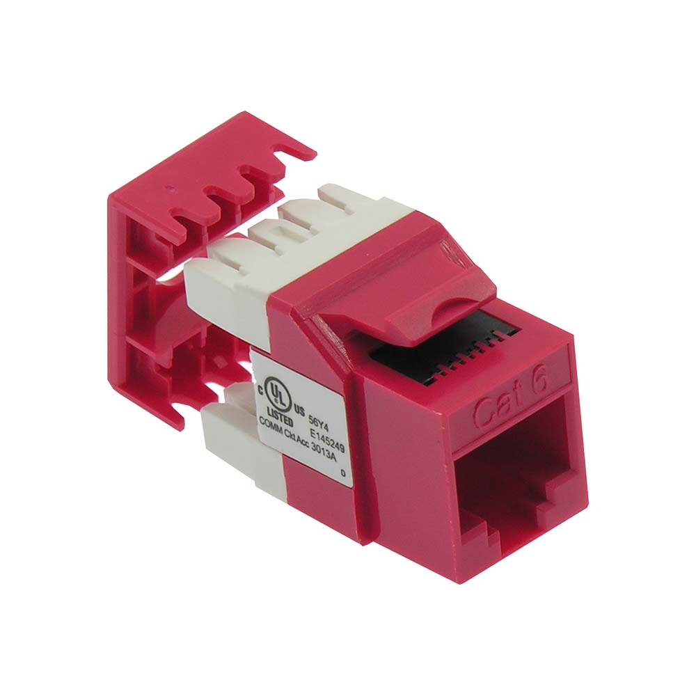 CAT6 RJ45 110 Type 180° Keystone Jack CAT6 RJ45 110 Type 180° Keystone Jack